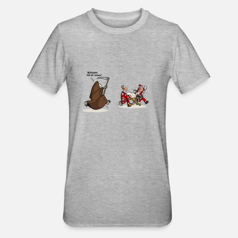 course - T-shirt polycoton Unisexe - gris chiné
