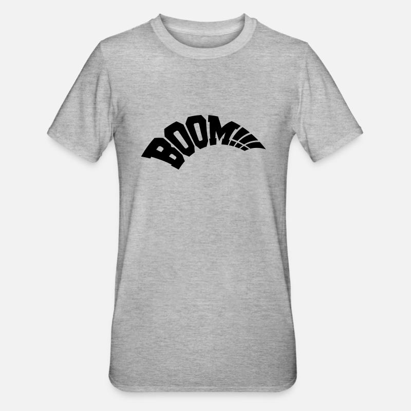 Boom - T-shirt polycoton Unisexe - gris chiné