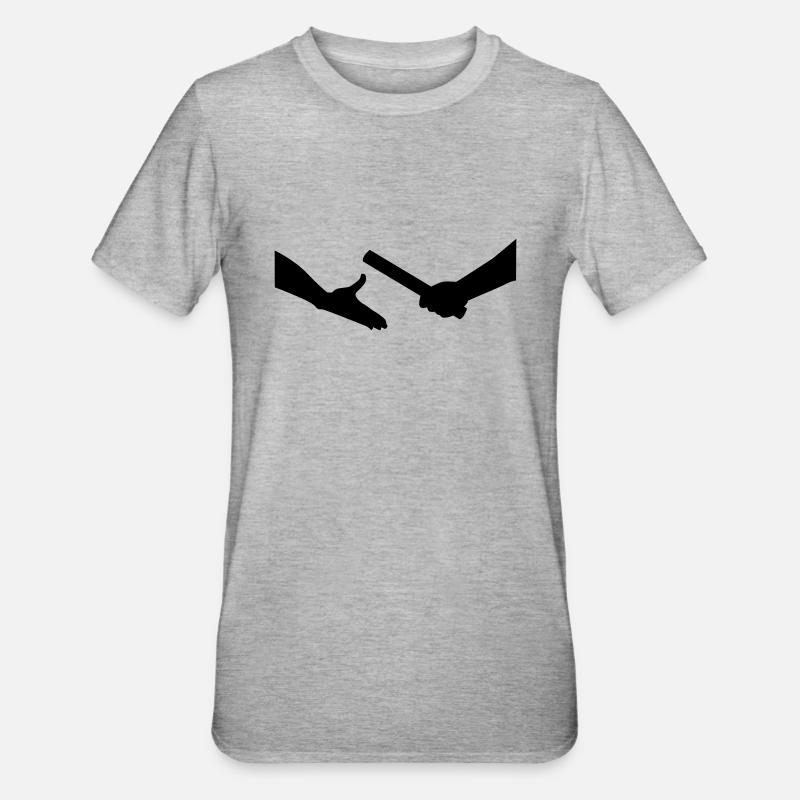 Relay race - Unisex Polycotton T-Shirt - heather grey