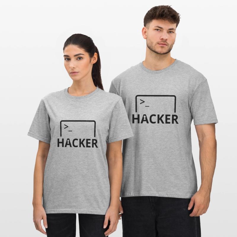 Hacker programmeur informatique T-shirt polycoton Unisexe
