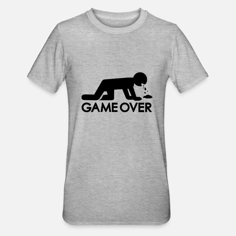 Alcool - T-shirt polycoton Unisexe - gris chiné