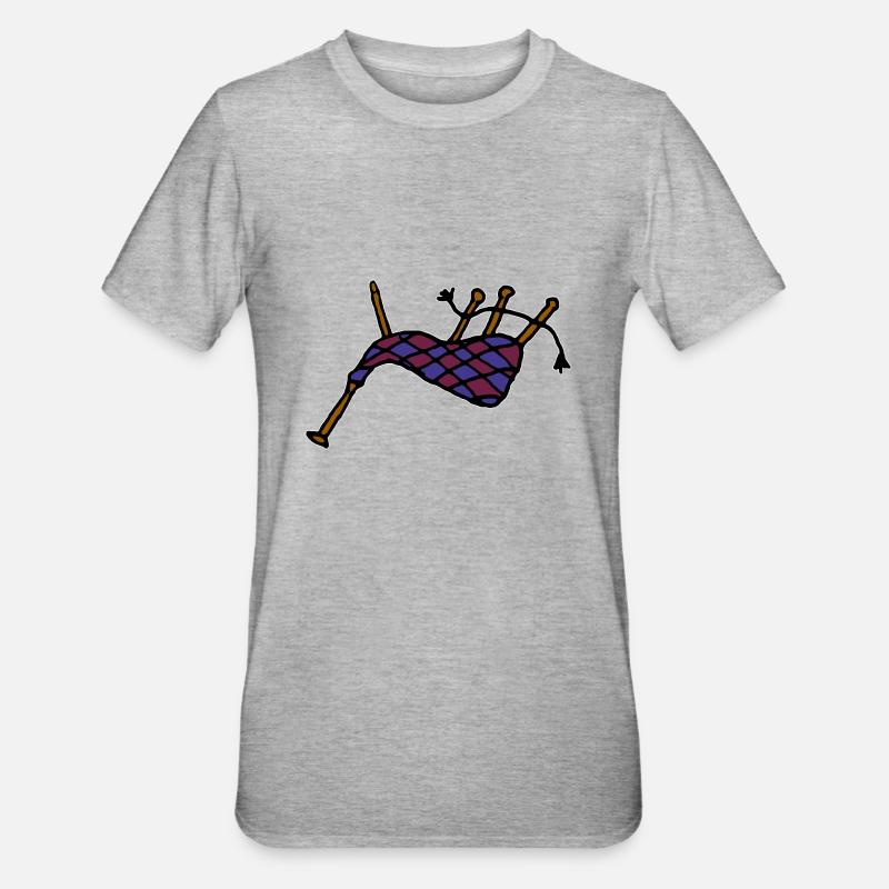 Cornemuse - T-shirt polycoton Unisexe - gris chiné