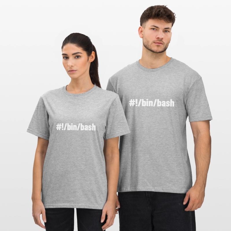 •/bin/bash - Linux Shell Unisex Polycotton T-Shirt