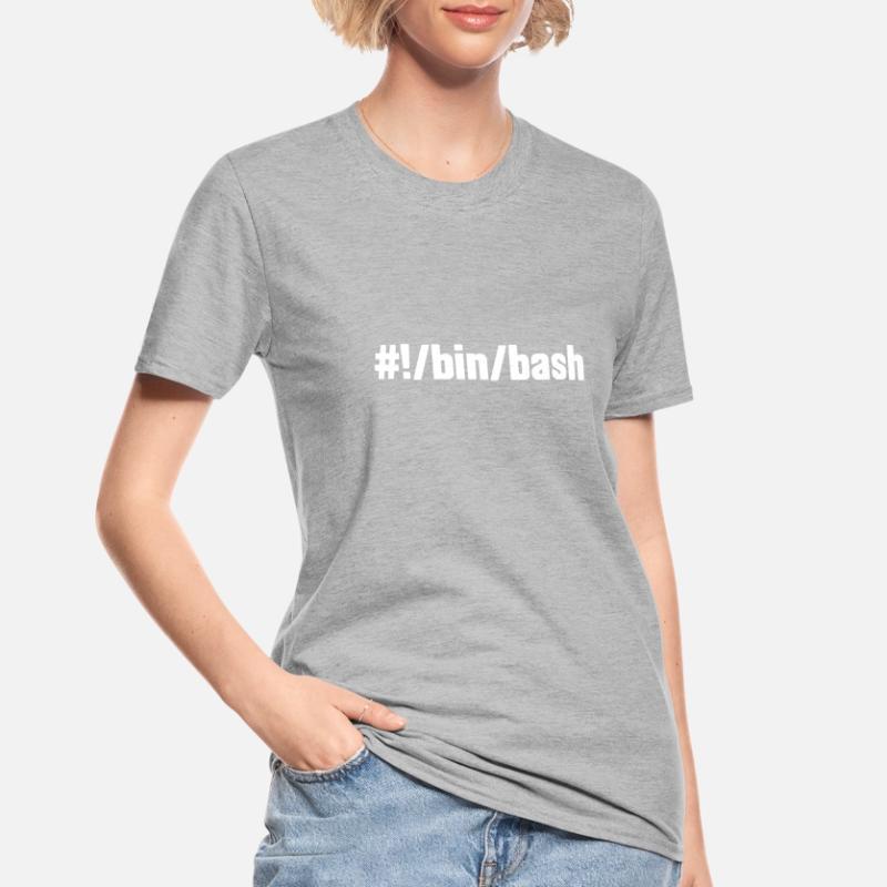 •/bin/bash - Linux Shell Unisex Polycotton T-Shirt