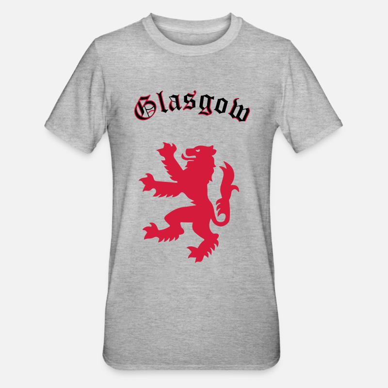 Glasgow - Unisex Polycotton T-Shirt - heather grey