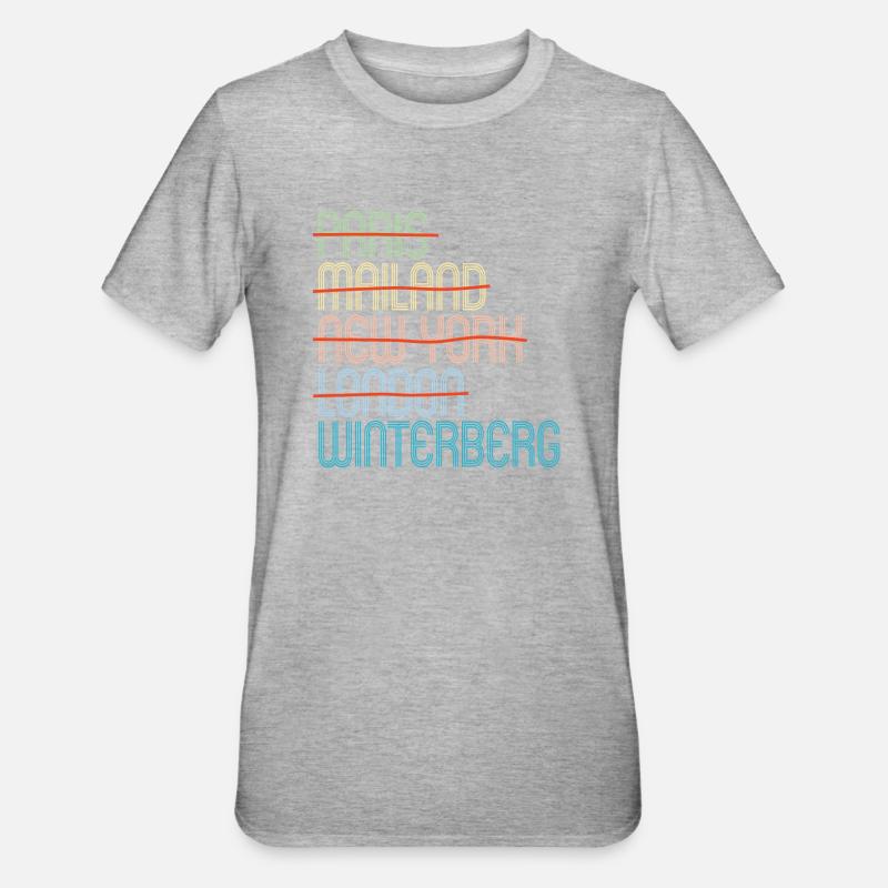 WINTERBERG - T-shirt polycoton Unisexe - gris chiné