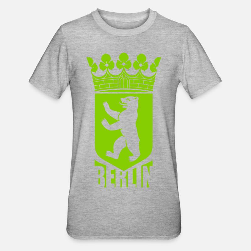 Berlin - Unisex Polycotton T-Shirt - heather grey