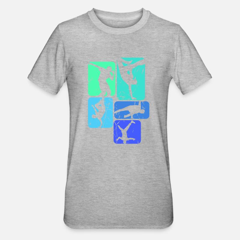 Breakdance breakdancer breakdance enfants garçons - T-shirt polycoton Unisexe - gris chiné