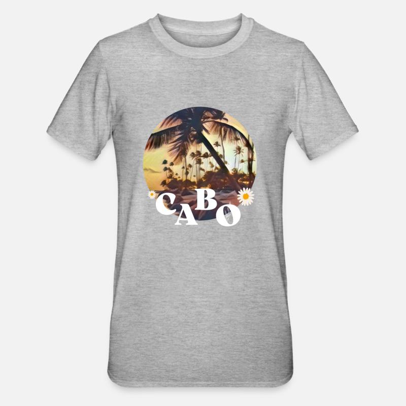CABO BEACH - Unisex Polycotton T-Shirt - heather grey