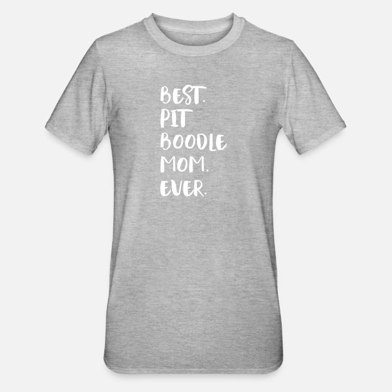Pit Boodle Maman - T-shirt polycoton Unisexe - gris chiné