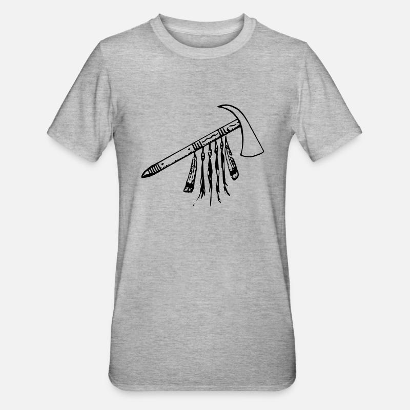 tomahawk - T-shirt polycoton Unisexe - gris chiné