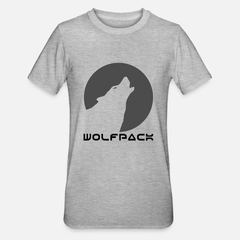 wolfpack_1 - T-shirt polycoton Unisexe - gris chiné
