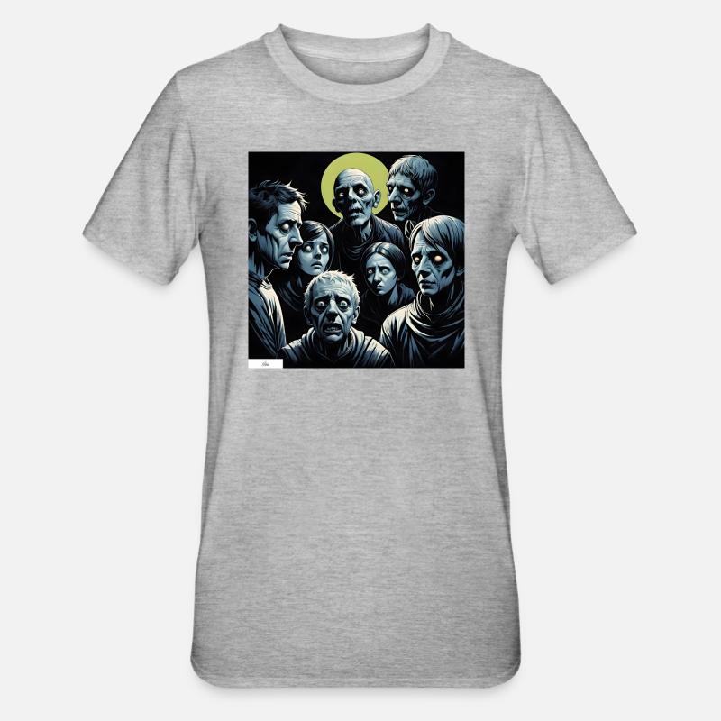 Düsterste Freunde - Unisex Polycotton T-Shirt - Grau meliert