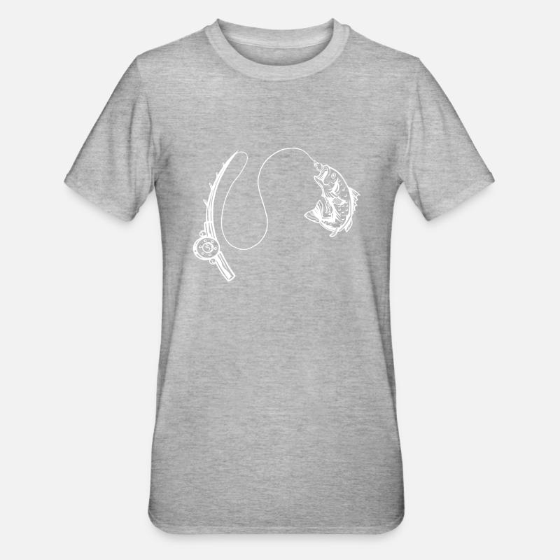 Pêche - T-shirt polycoton Unisexe - gris chiné
