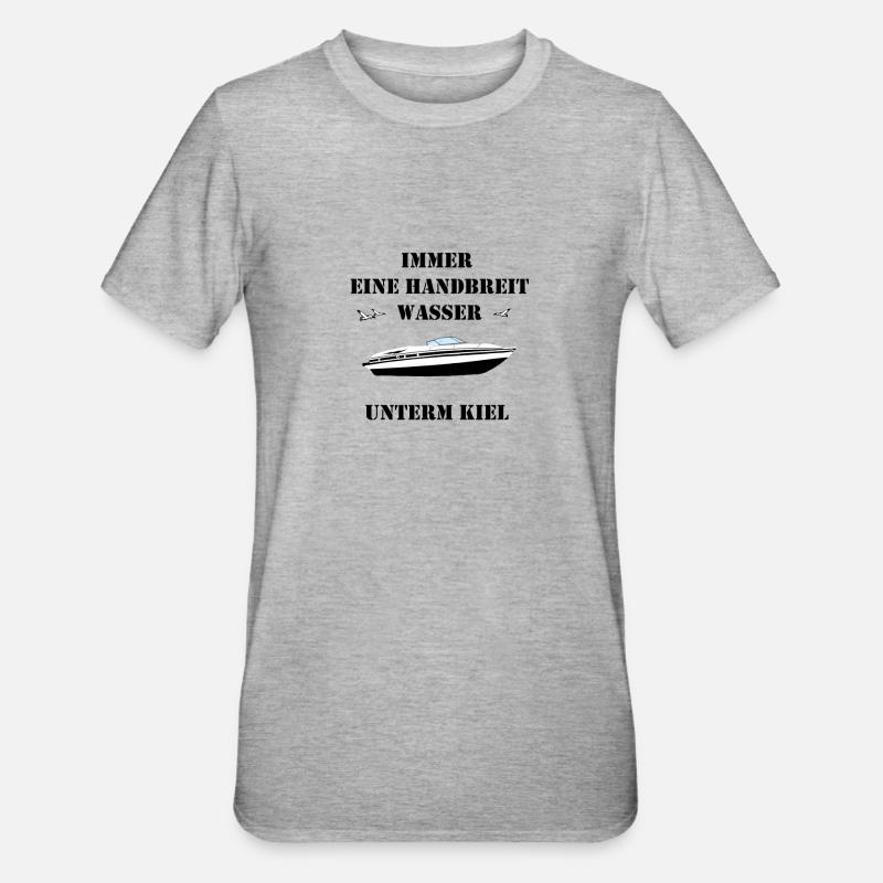 bateau - T-shirt polycoton Unisexe - gris chiné