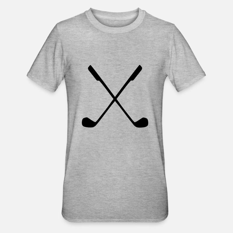 Golf - Unisex Polycotton T-Shirt - Grau meliert