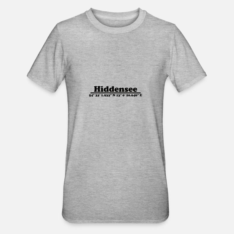 Hiddensee - T-shirt polycoton Unisexe - gris chiné