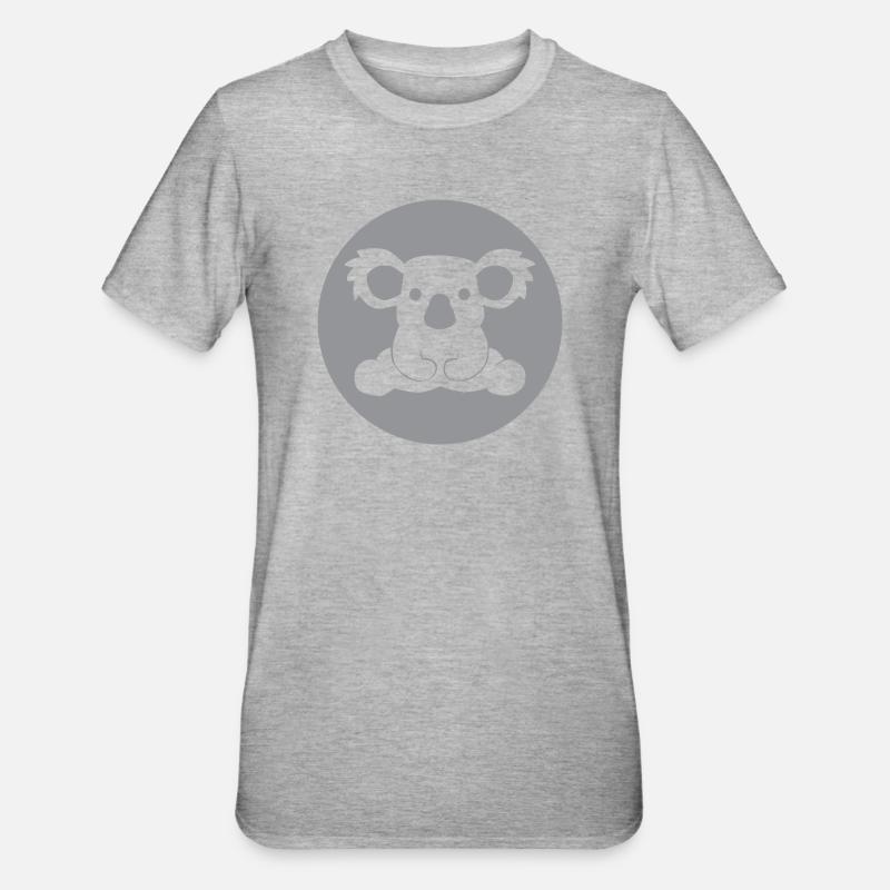 KOALA BEAR - Australie - T-shirt polycoton Unisexe - gris chiné