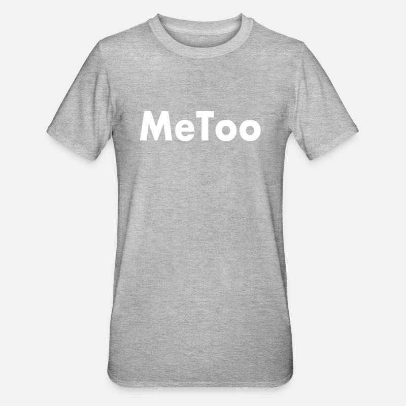 Metoo - T-shirt polycoton Unisexe - gris chiné