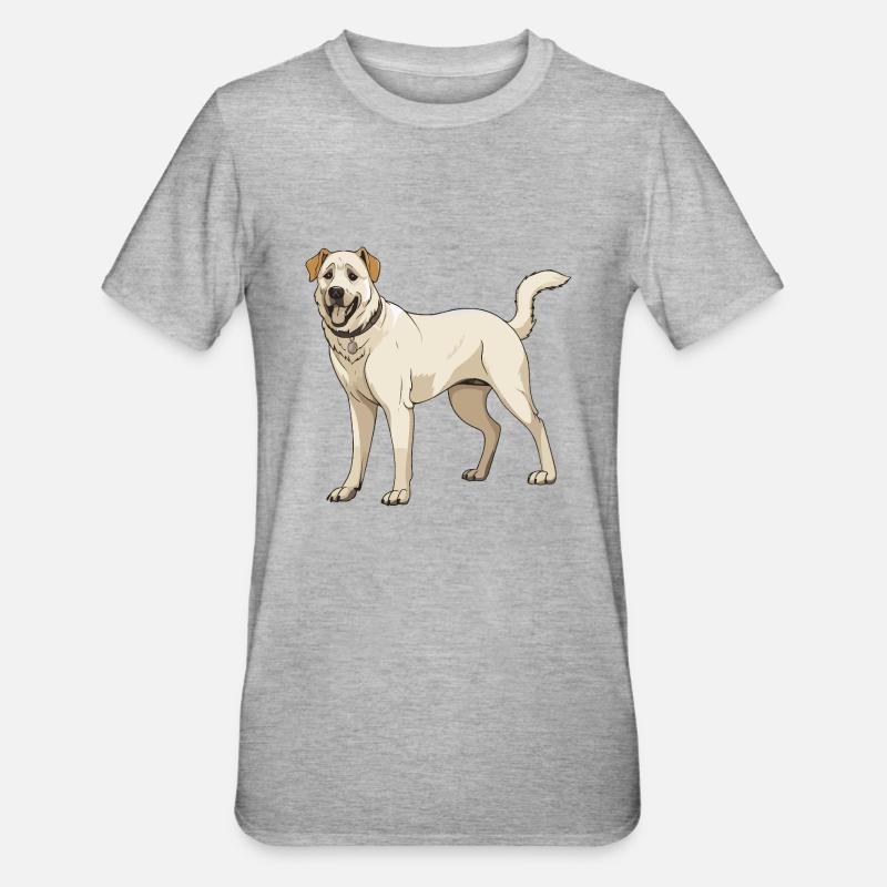 Chien Kangal - T-shirt polycoton Unisexe - gris chiné