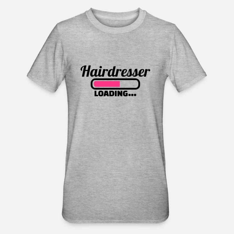 Coiffeur - T-shirt polycoton Unisexe - gris chiné