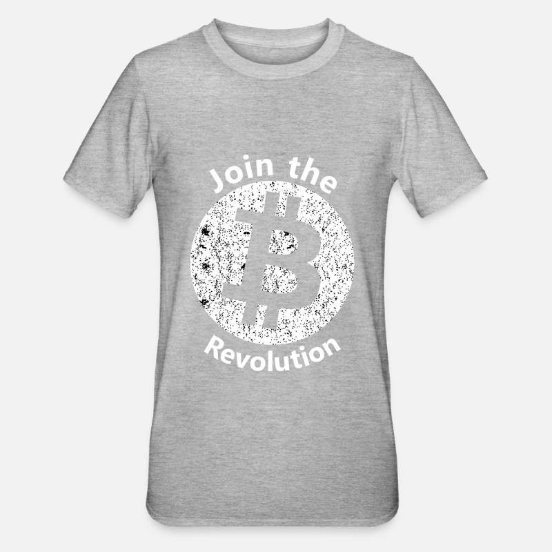 L’ère du bitcoin - T-shirt polycoton Unisexe - gris chiné