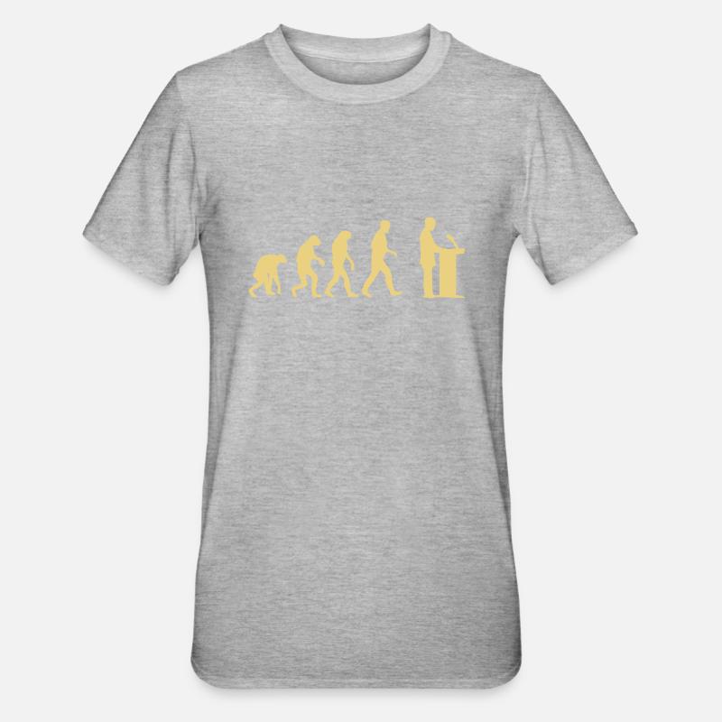 redner evolution - Unisex Polycotton T-Shirt - Grau meliert