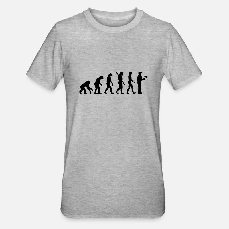 Painter evolution - Unisex Polycotton T-Shirt - heather grey