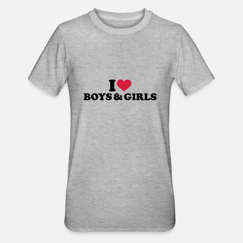 Bisexuell - Unisex Polycotton T-Shirt - Grau meliert
