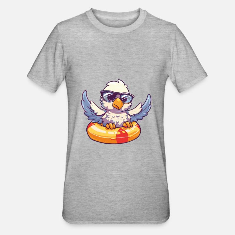 Eagle Comic Cool - Unisex Polycotton T-Shirt - heather grey