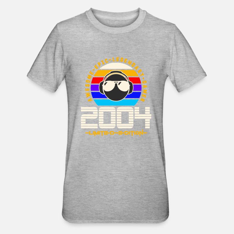 2004 - T-shirt polycoton Unisexe - gris chiné