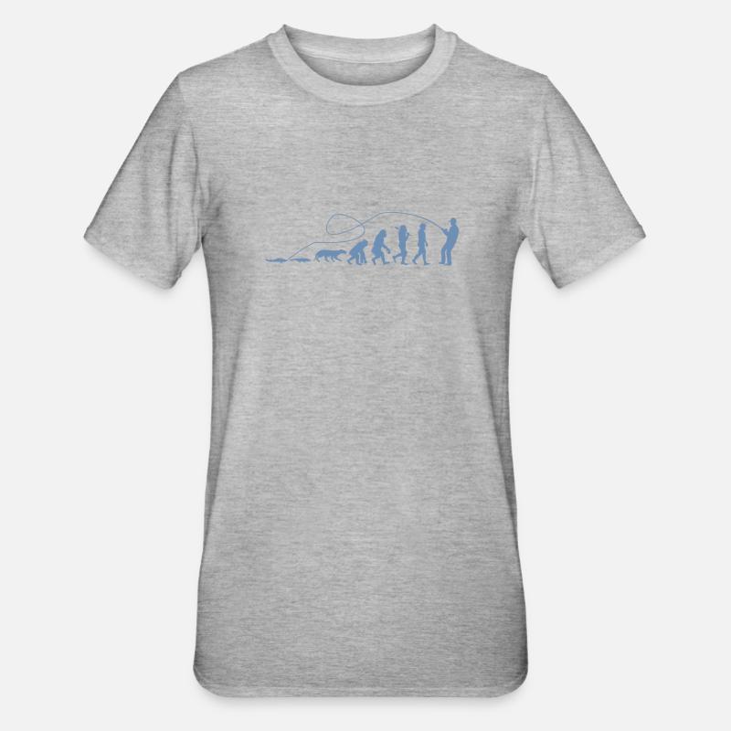 Evolution Angler TShirt - T-shirt polycoton Unisexe - gris chiné