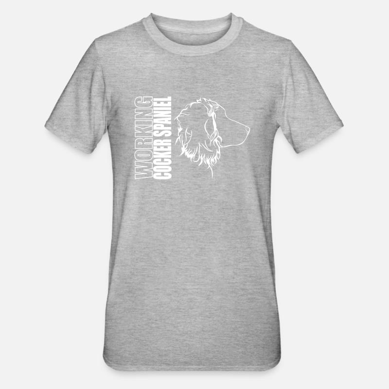 WORKING COCKER SPANIEL Profilo Cani Cane Wilsigns - Maglietta unisex, mix cotone e poliestere - undefined