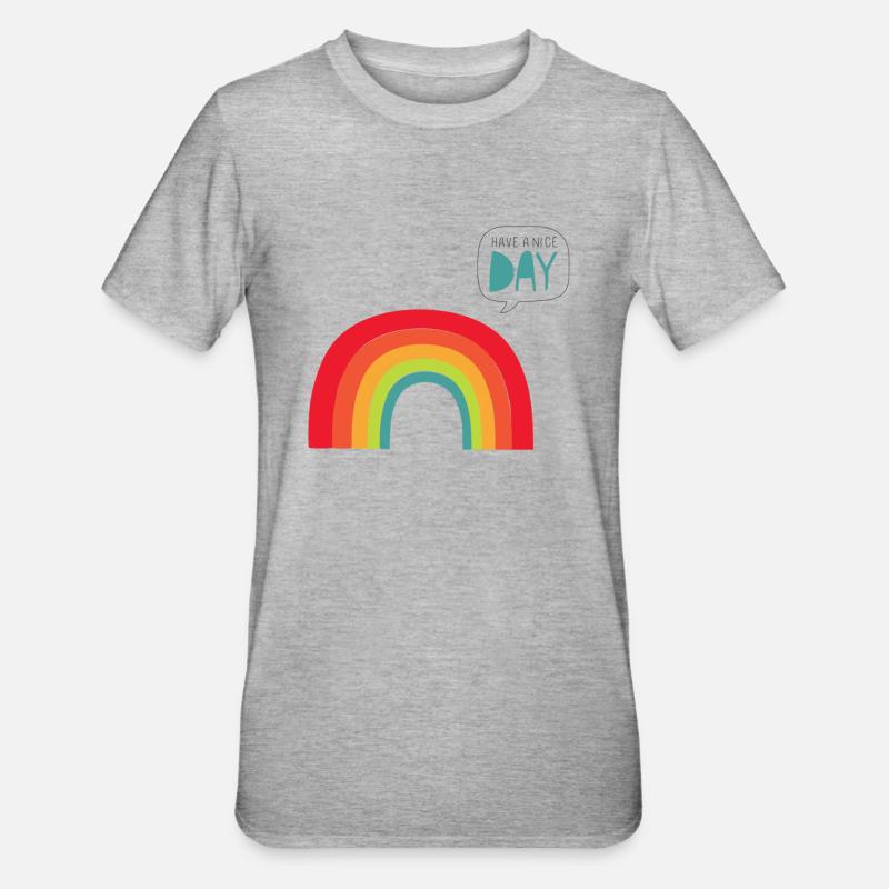 rainbow - T-shirt polycoton Unisexe - gris chiné