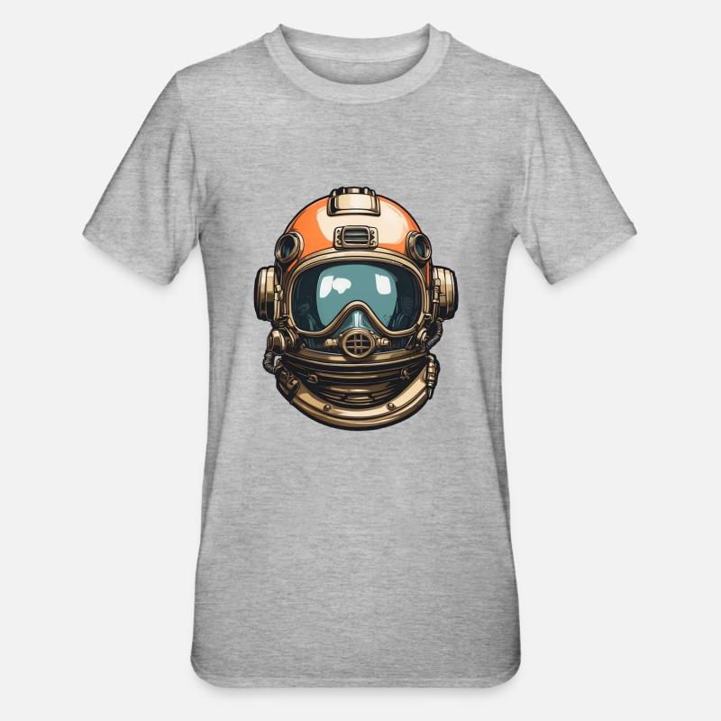 Casque Jetpilot - T-shirt polycoton Unisexe - gris chiné