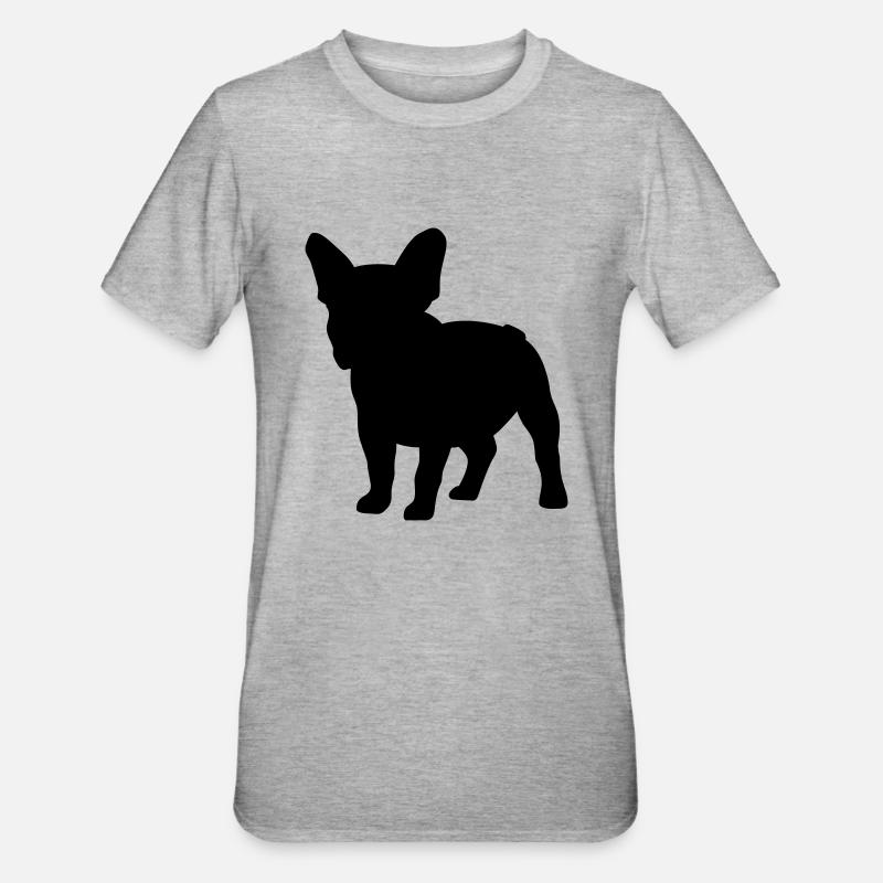 Frenchie - T-shirt polycoton Unisexe - gris chiné