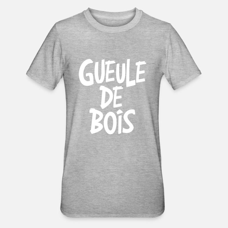 Gueule de bois - T-shirt polycoton Unisexe - gris chiné
