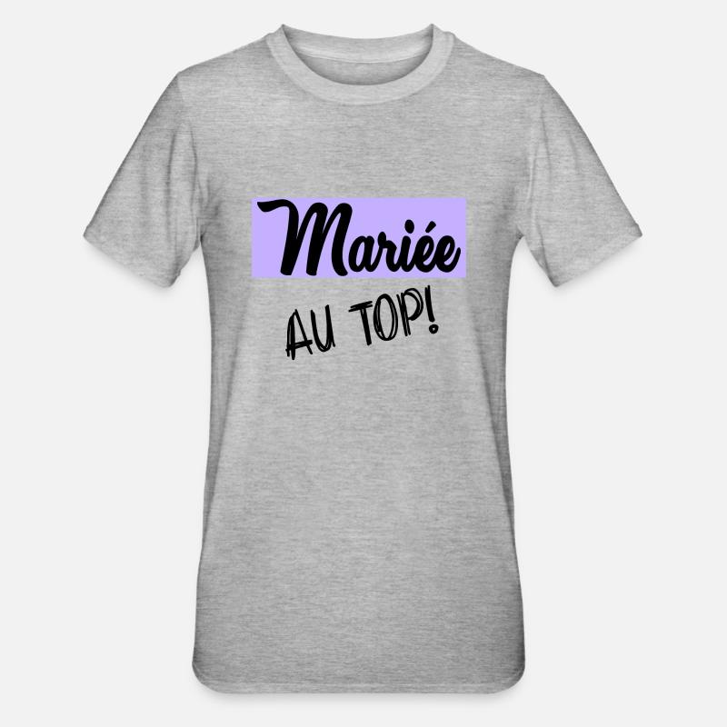FUTURE MARIEE. EVJF. MARIEE - T-shirt polycoton Unisexe - gris chiné