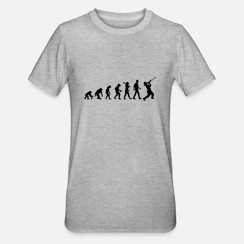Jazz Evolution - Unisex Polycotton T-Shirt - Grau meliert