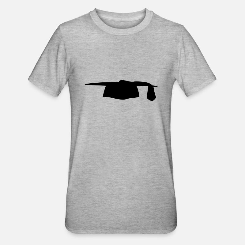 Doktorhut - Unisex Polycotton T-Shirt - Grau meliert