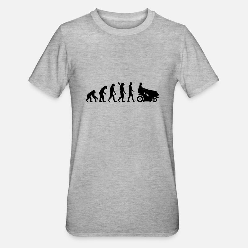 Évolution Tondeuse - T-shirt polycoton Unisexe - gris chiné