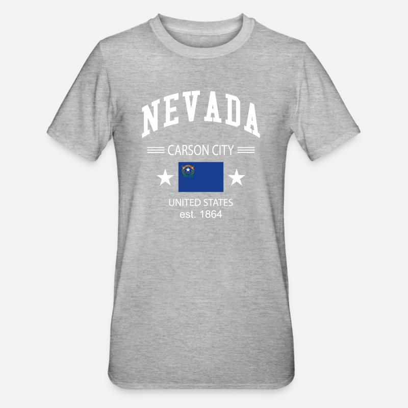 Nevada - T-shirt polycoton Unisexe - gris chiné