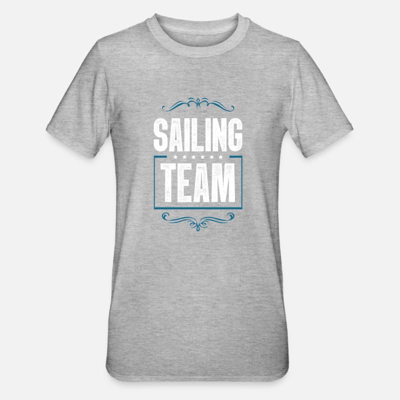 Equipe de voile - T-shirt polycoton Unisexe - gris chiné