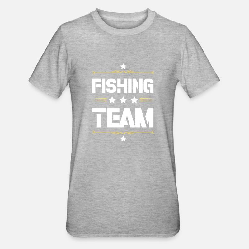 Équipe de pêche - T-shirt polycoton Unisexe - gris chiné
