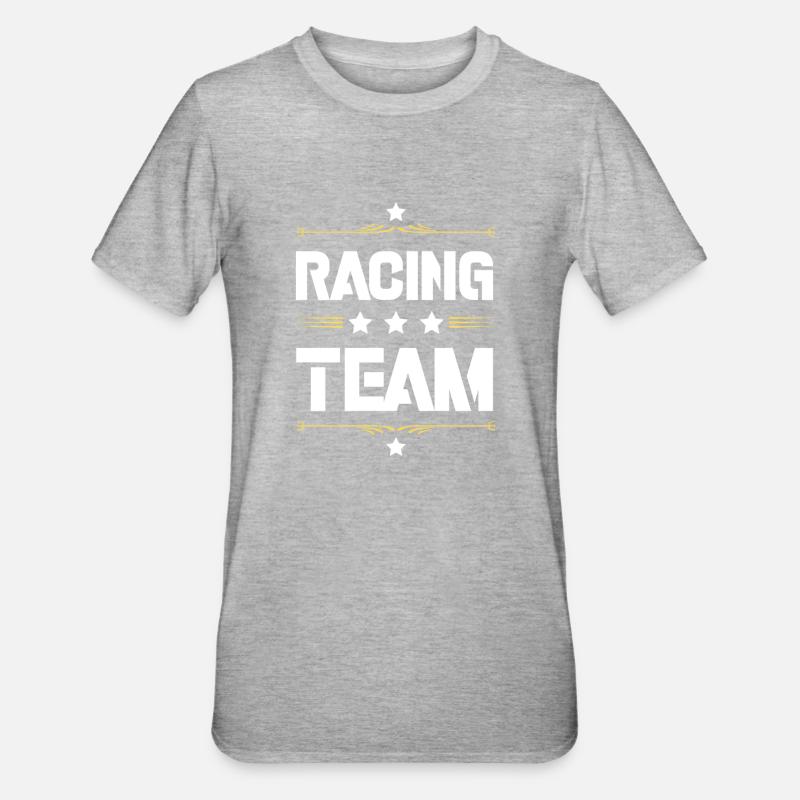 Équipe de course - T-shirt polycoton Unisexe - gris chiné