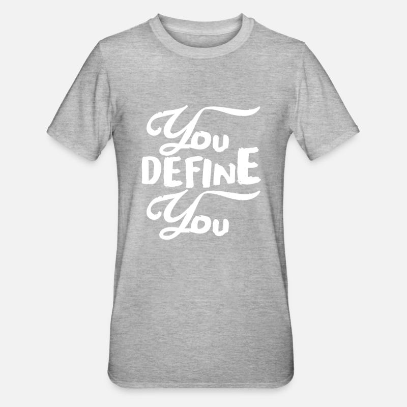Définissable - T-shirt polycoton Unisexe - gris chiné