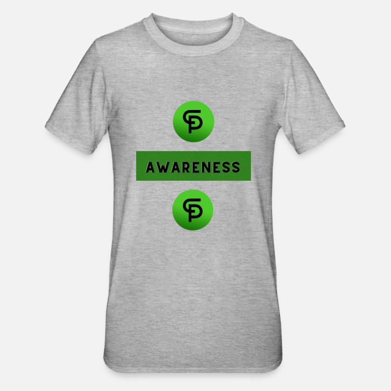 CP-Bewusstsein - Unisex Polycotton T-Shirt - Grau meliert