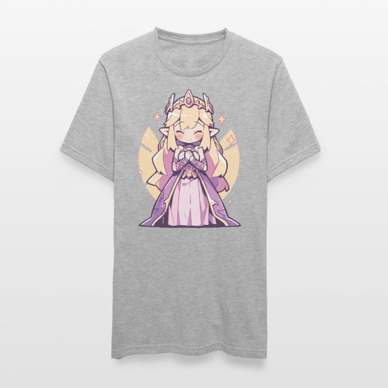 Princesse Chibi mignonne - Conception de conte de fées mignon T-shirt polycoton Unisexe