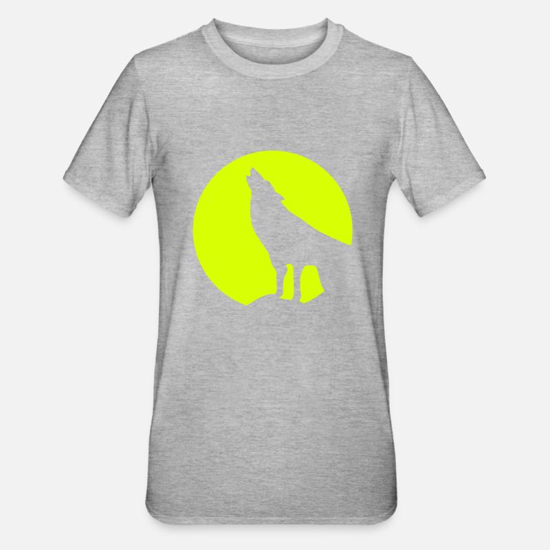 le loup - T-shirt polycoton Unisexe - gris chiné