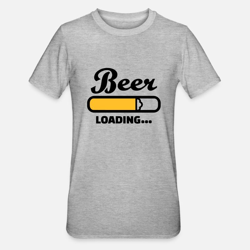 Beer Loading - T-shirt polycoton Unisexe - gris chiné